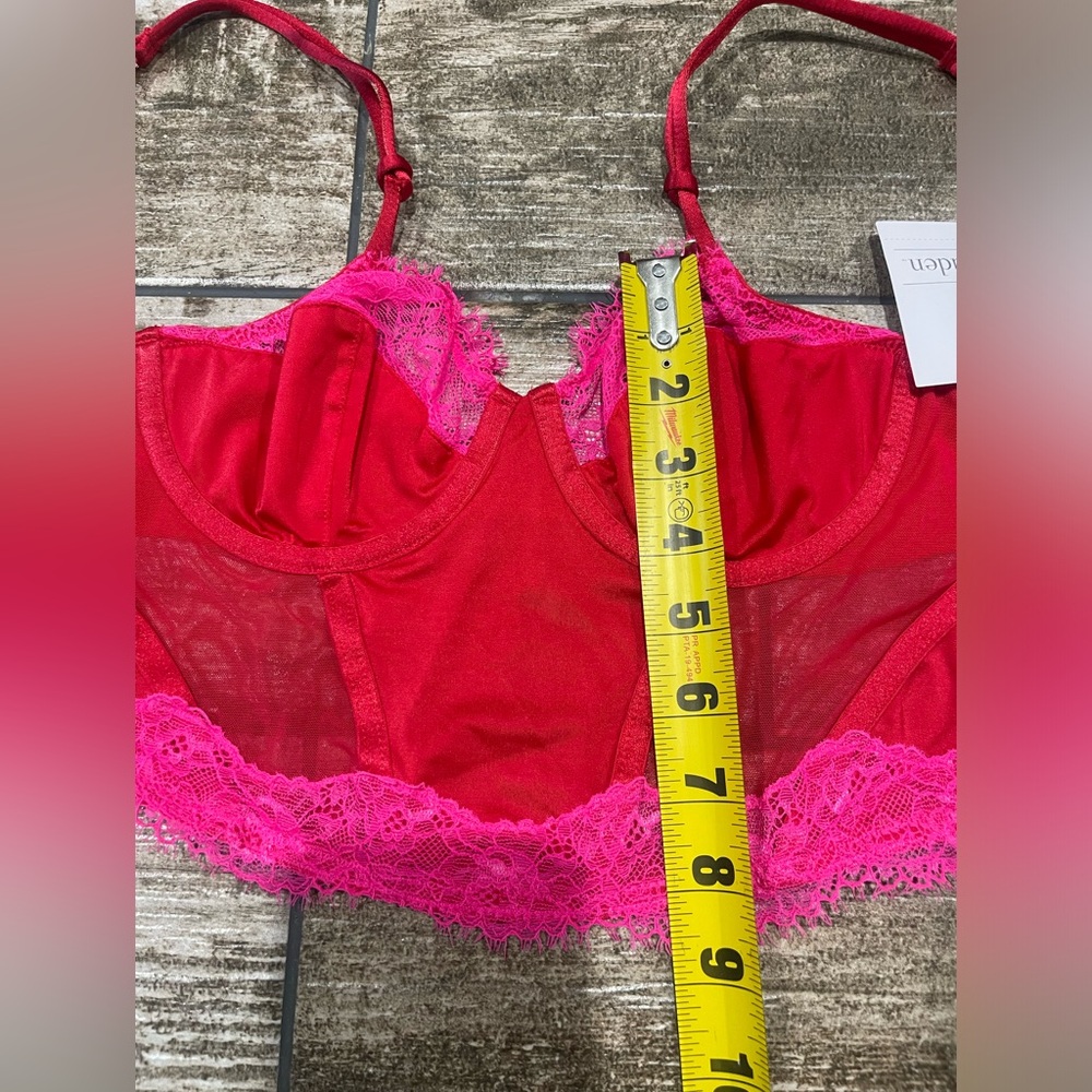 🩷❤️NEW Women's Lace Lingerie Corset - Auden Size XS NWT🩷❤️ - Picture 3 of 11